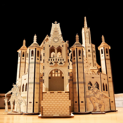 3D Wooden Puzzles Knight Creed: Lost Castle Model Kits, Brainteaser and Puzzle for Christmas/Birthday Gifts