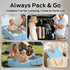 Collapsible Baby Bathtub, Foldable Infant Bath Tub with Non-Slip Base, Portable Travel Baby Bath for Newborns