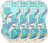tplaotee 22x11in Cartoon Green Plaid Dolphin Diving Cotton Burp Towels for Baby Soft Touch Baby wash Cloth for Unisex