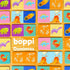 Set 3 boppi Dominoes Picture Game for Toddlers - Colourful Food Themed Montessori/STEM Dominoes for Children - Games