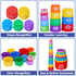 1-3, 6 9 12 18 1 1-2 WEEJOYGAM Baby Stacking Cups, Nesting Stacking Toys for Toddlers Infant Easter Basket Stuffers
