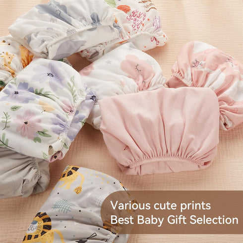 Set 32"/34''x16 TILLYOU Changing Pad Cover Girl in Soft Jersey Material - Fits Contoured Pad for Babies, Brilliant