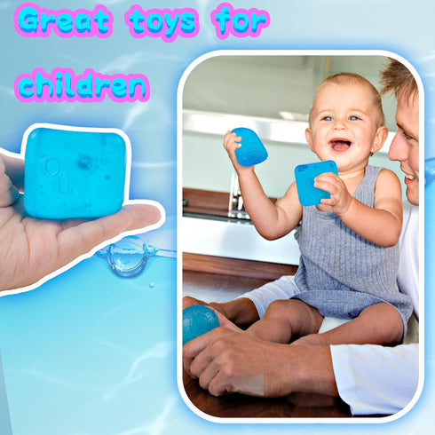 Fudge Candy - Soft Sensory Fidget Toy Set of 2, Collectible Stress Cube Squishy Balls for Anxiety Relief