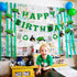 Bessmoso 3 Pcs Garbage Truck Birthday Decorations, Trash Truck Birthday Banner for Boys and Girls Baby Shower Parties