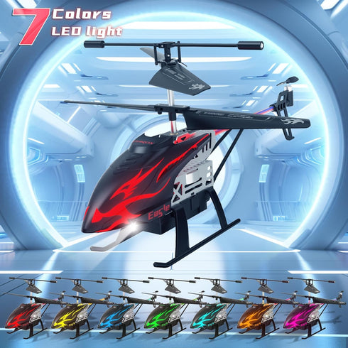 30-Minute 6+, Remote Control Helicopter for Kids with Flight Time, LED Light Effects, Altitude Hold, One-Key