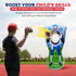 65 Preferred Toys Inflatable Football Target Net Toss Game - Double-Sided Throwing Practice Football Stuff with Mini