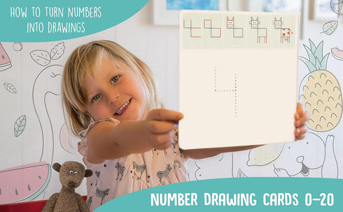Drawing with Numbers, Learn How to Draw Animals Step by Step Birthday Gift for Preschoolers Age 3-6