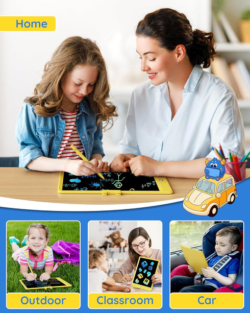 TEKFUN Toys for Girls Boys, 10IN LCD Writing Tablet, Magic Doodle Board for Toddlers Drawing Pad