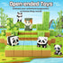 3-5 4-8 5-7, 3+ Magnetic Blocks-Build Mine Magnet World Panda Edition, Magnetic Tiles Building Blocks for Boys & Girls