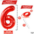 KatchOn Giant Red 6 Year Old Balloon - 40 Inch, 6 Balloons for Birthday Boy, 6th Birthday Decorations for Boys