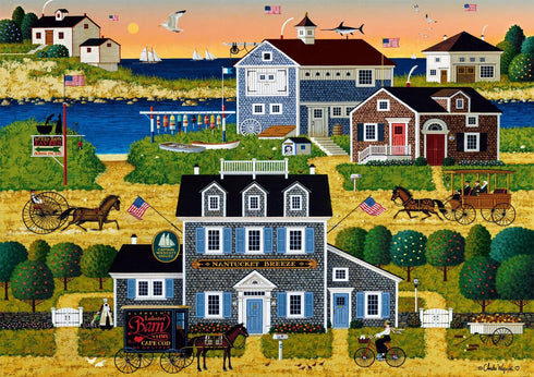 Buffalo Games - Charles Wysocki - Witch's Bay - 300 Piece Jigsaw Puzzle for Adults 14 and up, Perfect for Game Nights