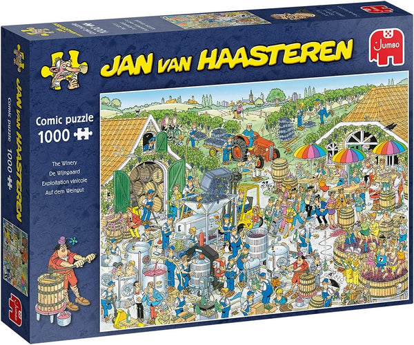 Jumbo Jan Van Haasteren - 'The Winery' Unique Comic Fun Jigsaw Puzzle for Adults, 1000 Piece