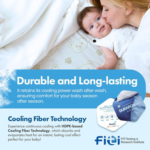 GML Summer 27.5x47 Teddy Cooling Crib Mattress Pad Waterproof Baby Mattress Protector for Toddler Bed Soft, Breathable