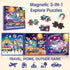 3-5, 4-6, SYNARRY Magnetic Puzzles for Toddlers Space Planets Solar System Travel Puzzles for Kids Ages Easter Basket