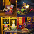 Plustopoy 3D DIY Miniature House Kit: Wooden Puzzle Miniature Kit with LED Light, Magic Station Tiny Model Mini House