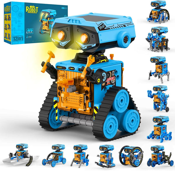 AESGOGO 12 in 1 STEM Solar Power Robots Toys for Boys Age