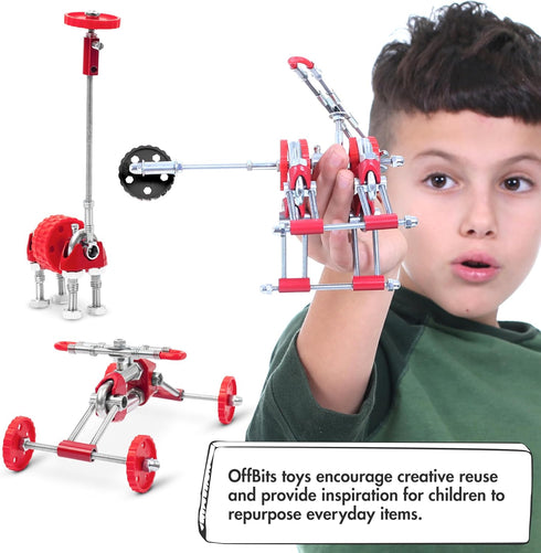 812, The Off Bits Build Your Own Helicopter Toy, SkyBit Transport Educational Stem Building Toys for Boys and Girls
