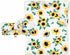 Sunflower Swaddle and Headband Set, Handmade Stretchy Soft Cotton (0-6 m Headband,