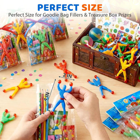 50PCS Set 3+, Shindel Stretchy Wall Climbers for Easter Egg Fillers, Climbing Man Sticky Toy Fidget Toys Party Favors