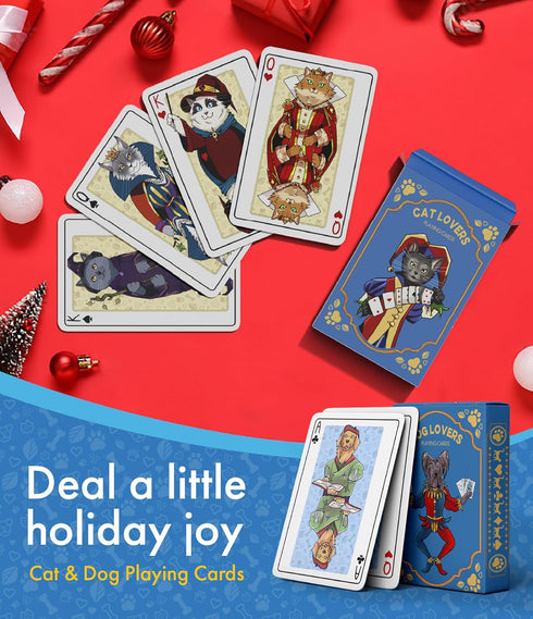 54 Cat Playing Cards Themed Deck for Adults - Collectible Card Games for Teens, Women and Men - Card Games For Adults