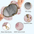 PYBUG Dessert Round Pacifier Storage Case, Polyester & TPU Lined with Hook Buckle, Pacifier Container Box for Baby