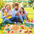 78Pc Pretend Play Food for Kids Kitchen, Cutting Toy Food with Storage Basket, Play Kitchen Accessories, Food Toys