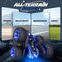 2.4GHz 4WD 360 6-8, 8-12 Tecnock Remote Control Car, RC Cars with USB-C Easy Charging, Double Sided Rotates and Flips