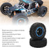 RC Rubber Tire Set 165mm Diameter Wheel Tire for Racing 1/7 RC Car Upgrade Part (Blue)