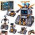 HOGOKIDS Robot Toys with LED Eyes & 18 Expression Building Sets, 5-in-1