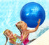 Large Sensory Massage Ball for Kids, 33.5" 85CM Bouncy Exercise Ball with Tactile Spikes, Blue Ball