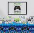 PHOGARY 3 Pack Blue Video Game Tablecloth - Geek Theme Birthday Party Decorations Supplies for Kids Player, 108 x 54