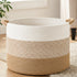 Artfeel 70L Large Cotton Rope Basket, Decorative Woven Blanket Storage for Living