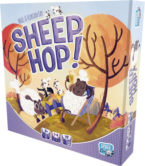 Space Cow Sheep Hop Board Game - Cooperative Strategy Game for Ages 5+, 1-4 Players, 15 Min Playtime