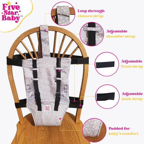 Portable Chair Strap - Travel Dining Seat Cover for Babies & Toddlers | Portable Baby Chair for Travel | Compact