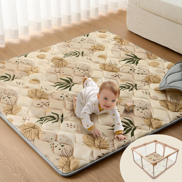 Blissful Diary Baby Play Mat, 59x59 Thick and Larger Soft Cushioned Foam