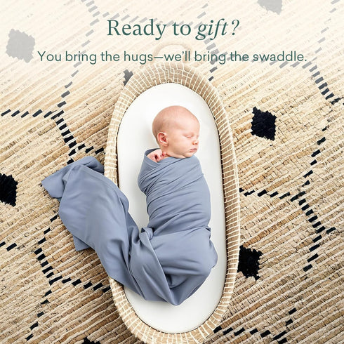 47 47, PurComfy Supersoft Swaddle Blanket, Premium Bamboo Viscose Baby swaddling Blankets for Newborns, Lightweight