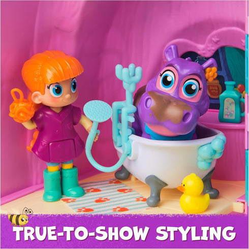 Juno’s Bubble Bath Pack with Color Changing Juno Action Figure & Doctor Kit Accessories, Kids Toys for Ages 3+