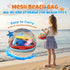 Cozycharm Set 3 Summer Beach Sand Toys for Toddlers, Portable Travel Beach Toys with Collapsible Bucket, Shovel, Rake