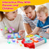 1 12-18 1 Baby Busy Board for Year Old, Musical Montessori House Busy Board with Light & Music, Toddler Activity Toy