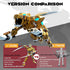 STOULKD 6-12 Animal Transforming into Leopard Robot Toy with Tiger Action Figure, Deformation Robot for Boys & Girls