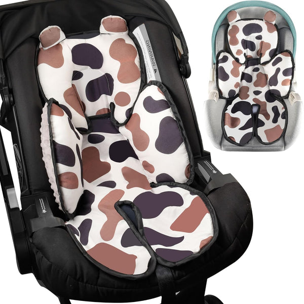3in1 Baby Car Seat Head Body Support,Soft Breathable Infant Car Seat Insert