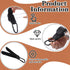 Colingmill 3 Pieces Stroller Hooks, Black and Brown Hanging Multi Functional Strap with Clip for Diaper Bag Stroller