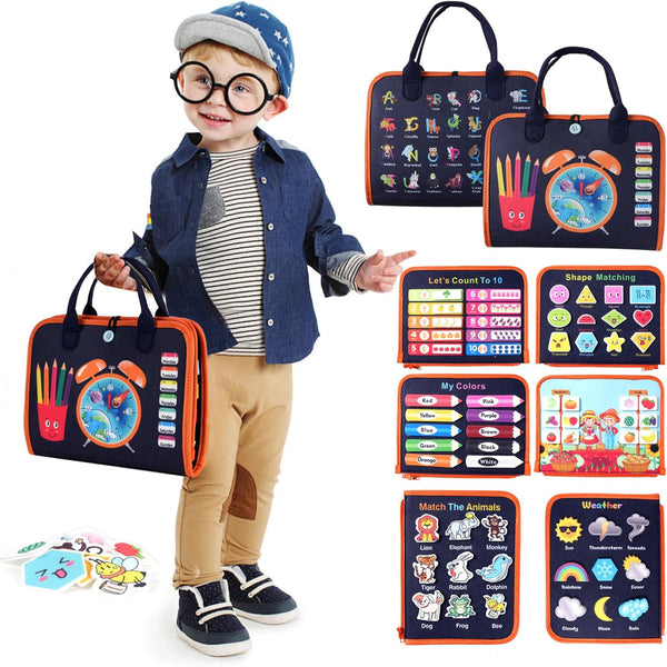 Teefrye Toddler Busy Board Montessori Toys: for Toddlers 1-3 Year Old Educational Activity
