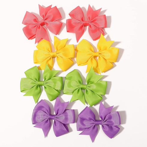 40PCS 3 Inch Hair Bows for Girls, Grosgrain Ribbon Toddler Hair Accessories with Alligator Clip