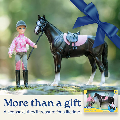 1:12 #61156 Breyer Freedom Series English Horse and Rider Figurine - Premium Scale Collectible Horse Toy - Educational