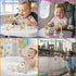 bonfaran Set 6+ 1 2 3 Baby Montessori Toy, High Chair Suction Cup Toy and Teething Toy - Table Toy & Pop-it Fidget