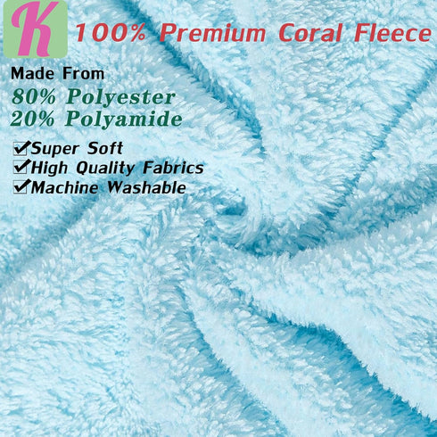 4 Pack 31.5x31.5 kmilro Baby Hooded Towels Unisex Bath Essentials in Coral Fleece Super Soft Absorbent Baby Towels