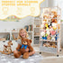 64" Stuffed Animal Storage, Super Large Plush Toy Organizer with Wheels, Wooden Stuffed Animal Holder with Removable