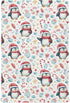 Pfrewn Christmas Crib Sheets for Boys Girls Cute Penguins Winter Holidays Fitted