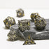 3D Beholder Metal DND Dice Set, Antique Polyhedral D&D Dice for Dungeons and Dragons, Halloween Gift (Black-Eye)